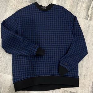 Adidas / IVY PARK collab  houndstooth crewneck sweatshirt with pockets